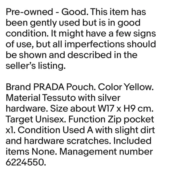 Prada Yellow Cosmetic Bag - Picture 8 of 8